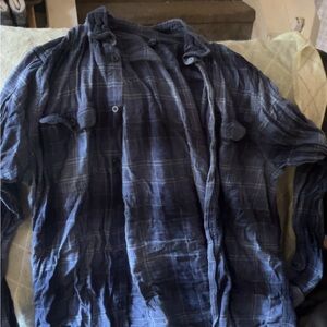 George Men's Casual Button Down Shirt - Blue